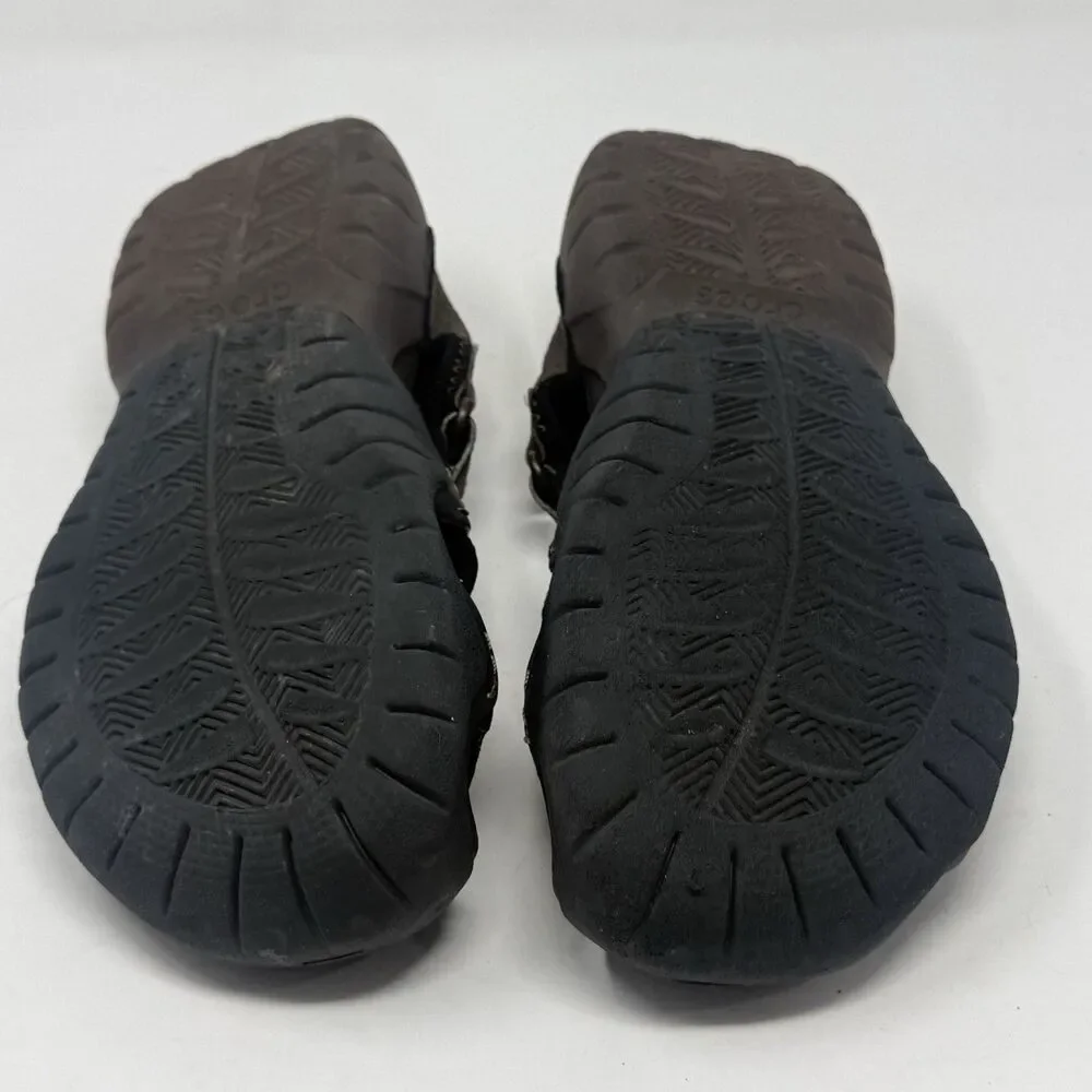 Crocs Swiftwater Mesh Deck Sandals Shoes Mens 10 Brown Fisherman Water Comfort